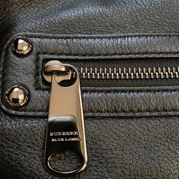 Vintage Black Leather Burberry - Picture 6 of 7